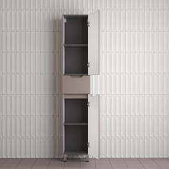 Style Line Шкаф пенал Остин 36 тауп темный – фотография-4